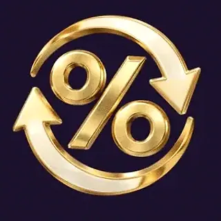 Percent cycle icon — Tropic Slots