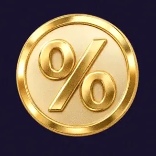 Gold percent coin — Tropic Slots