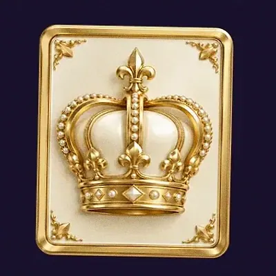 Crown emblem card — Tropic Slots