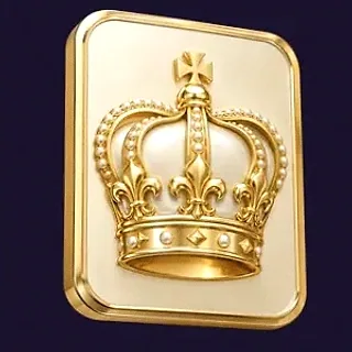 Royal crown plaque — Tropic Slots