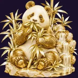Panda eating bamboo — Tropic Slots