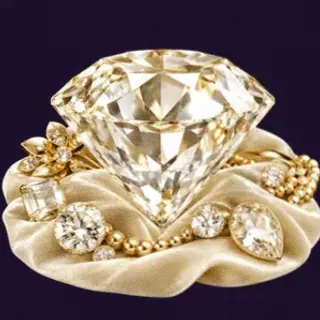Faceted diamond gemstone — Tropic Slots