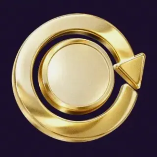 Gold circular arrow — Tropic Slots
