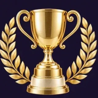 Gold trophy cup — Tropic Slots