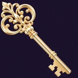 Ornate antique key — Tropic Slots